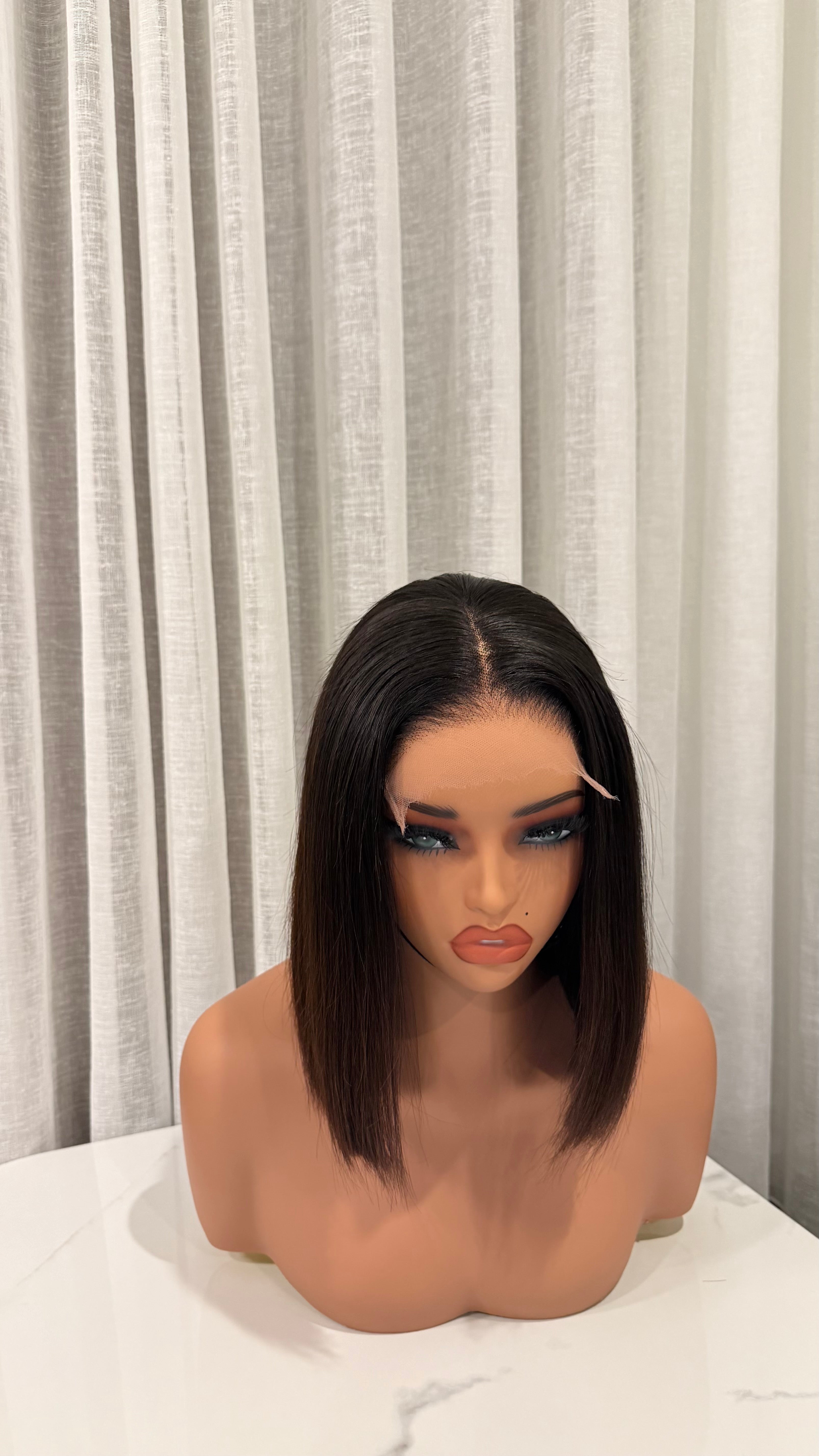 8” Raw Brown Tip Bob