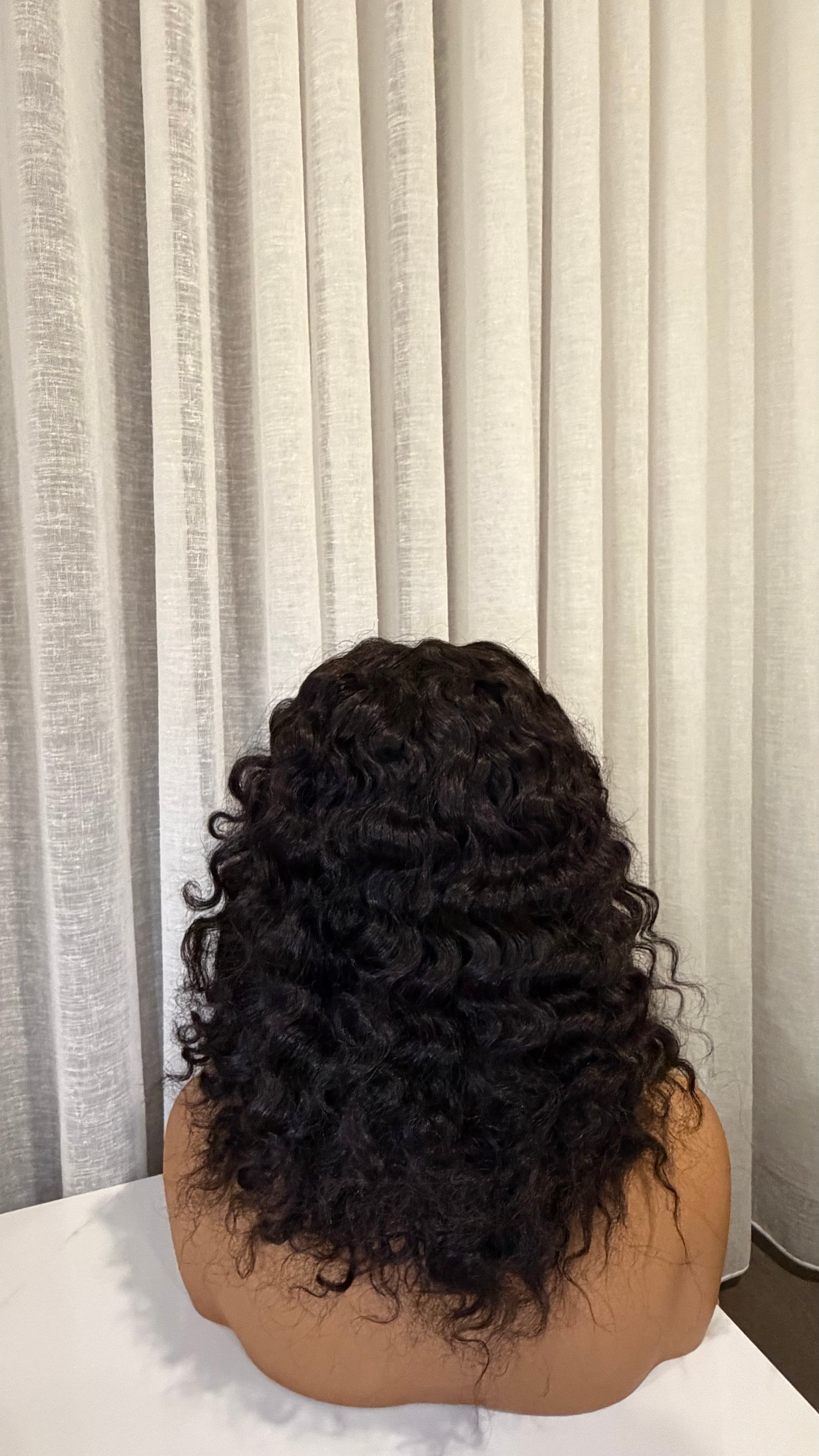 10” Virgin Deep Wave Wig