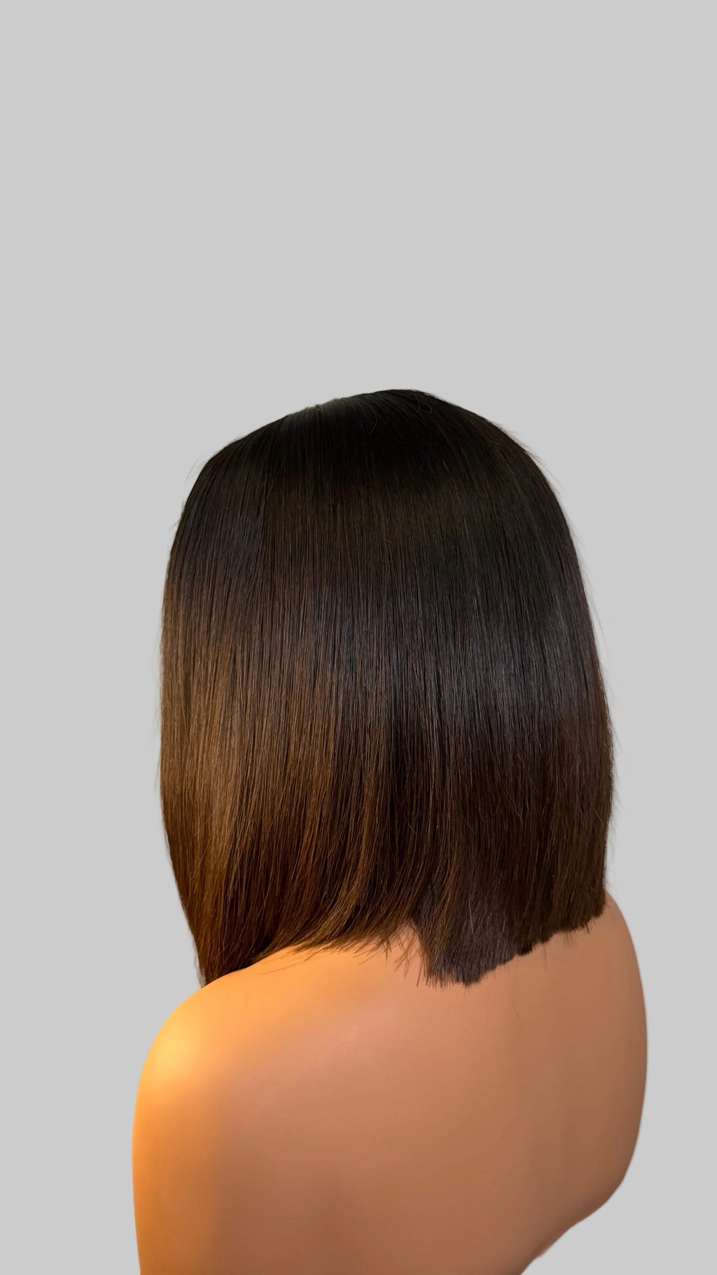 8” Raw Brown Tip Bob