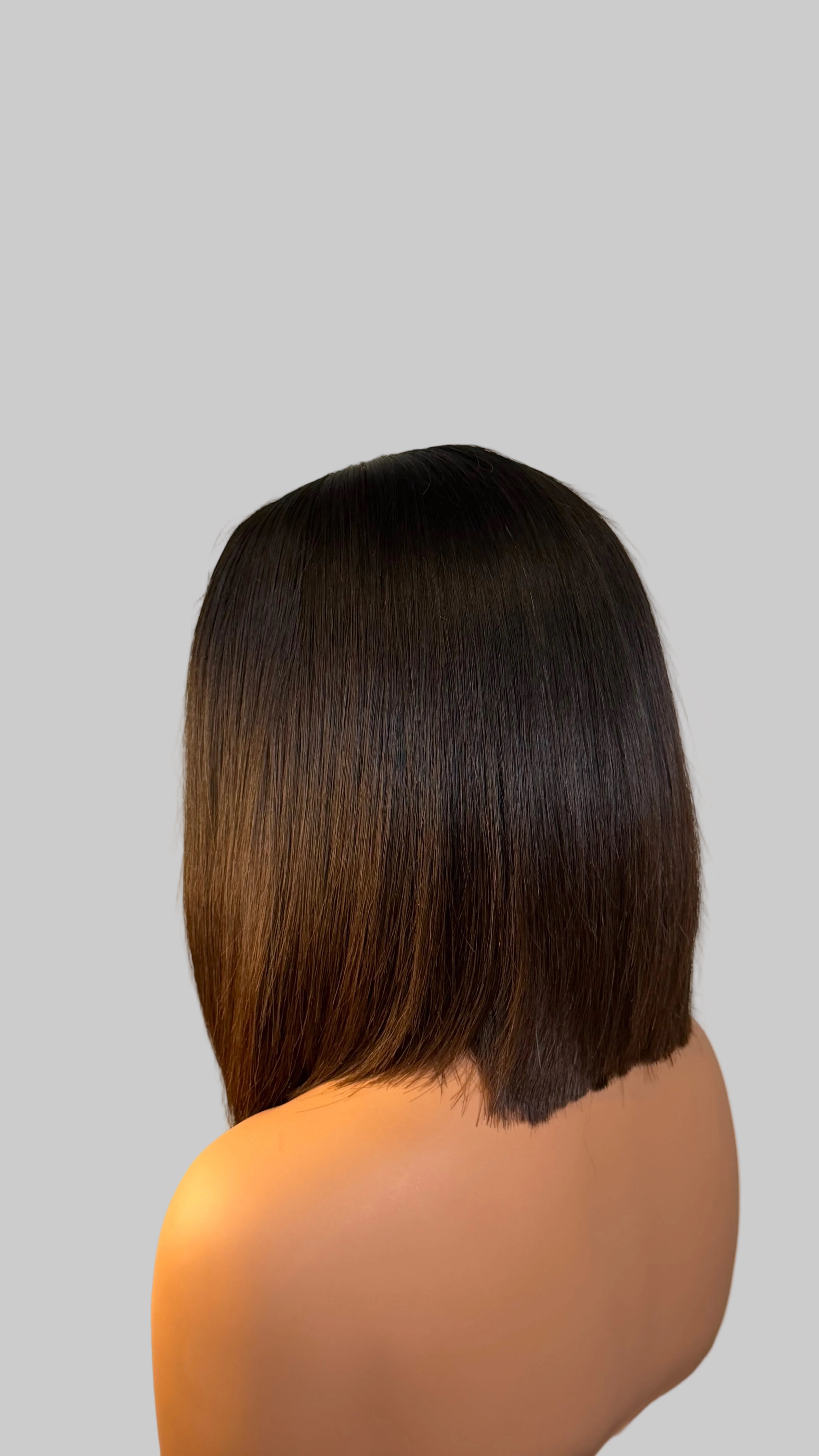 8” Raw Brown Tip Bob
