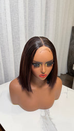 8” Bone Straight Bob
